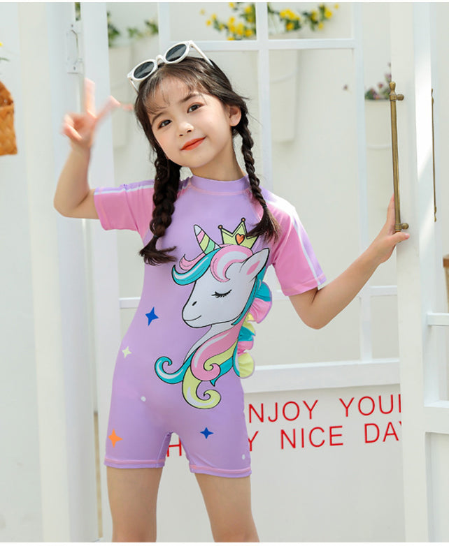 Unicorn Splash Girls Swimsuit