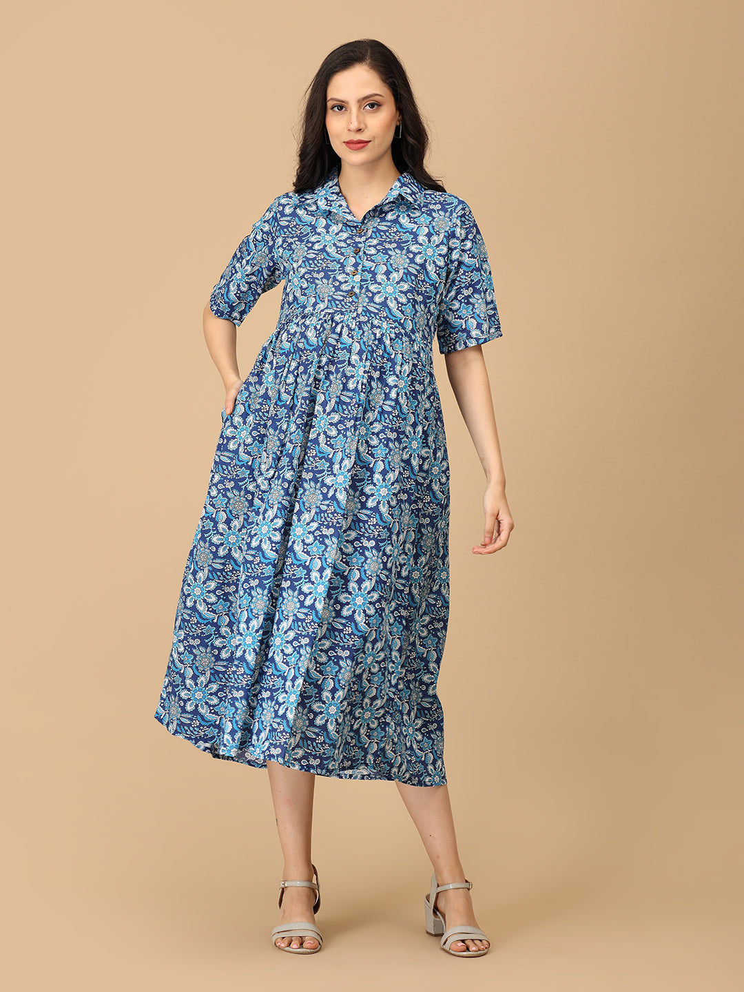 Vibe & Dyes Maternity and Nursing Dress