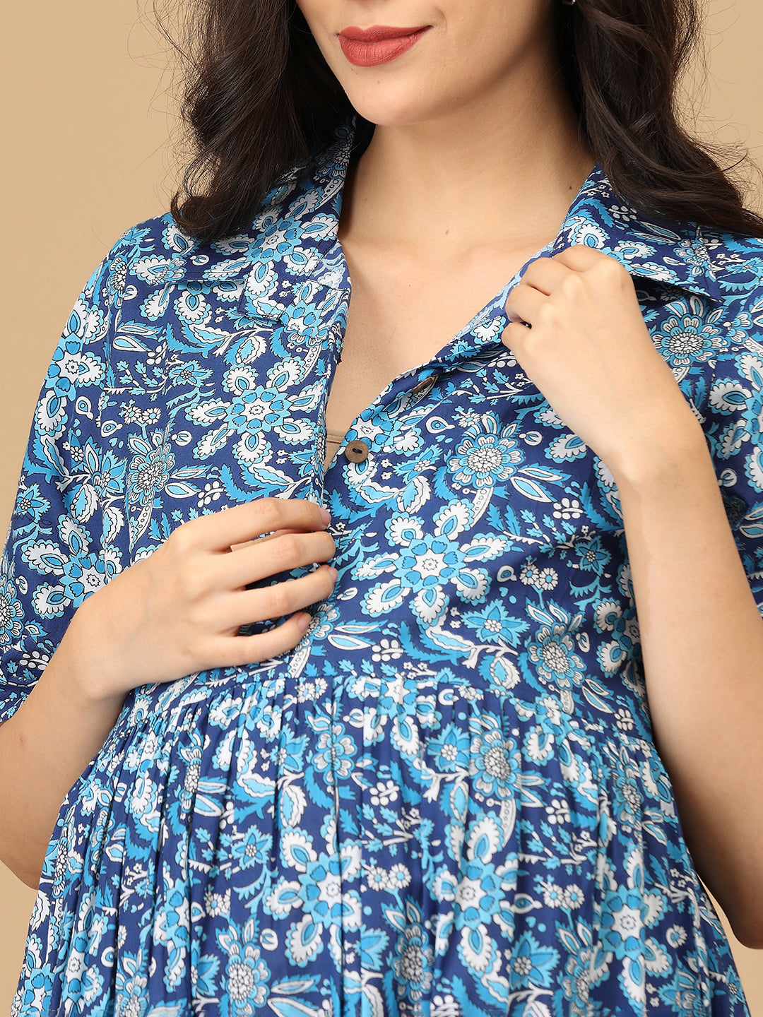 Vibe & Dyes Maternity and Nursing Dress