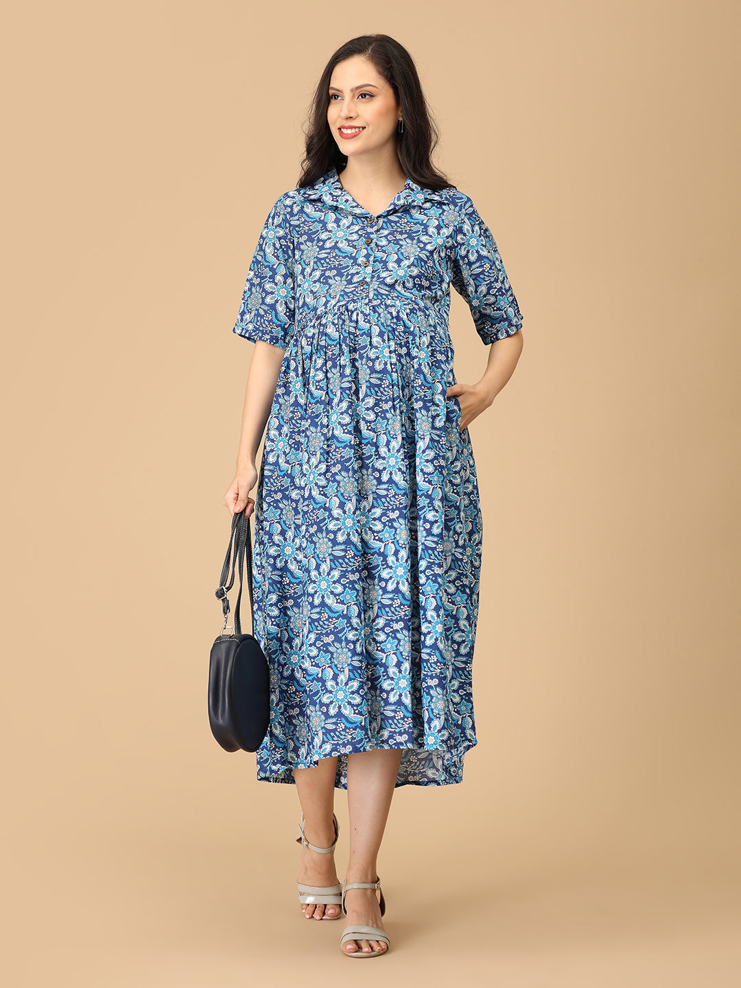 Vibe & Dyes Maternity and Nursing Dress