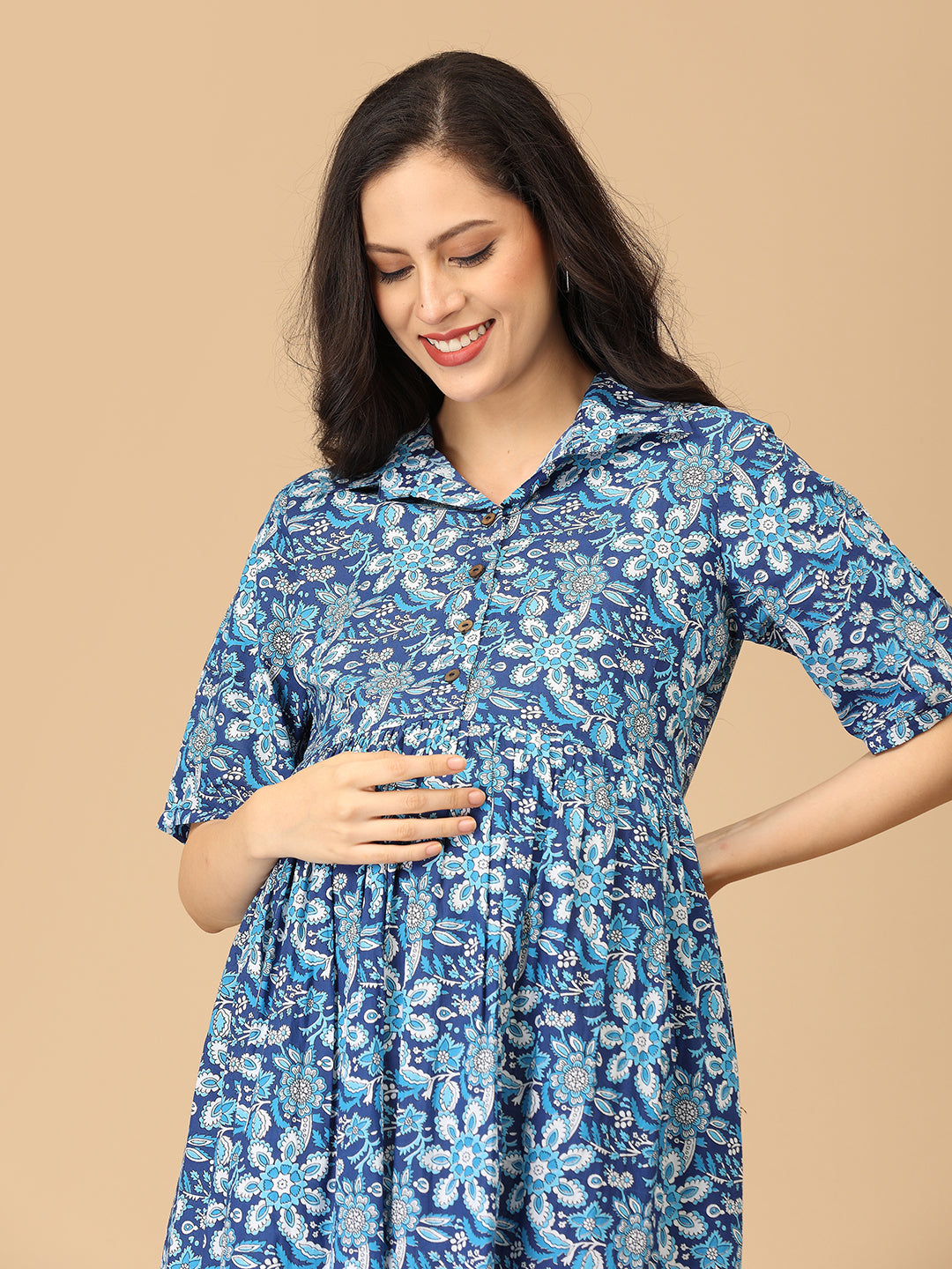 Vibe & Dyes Maternity and Nursing Dress