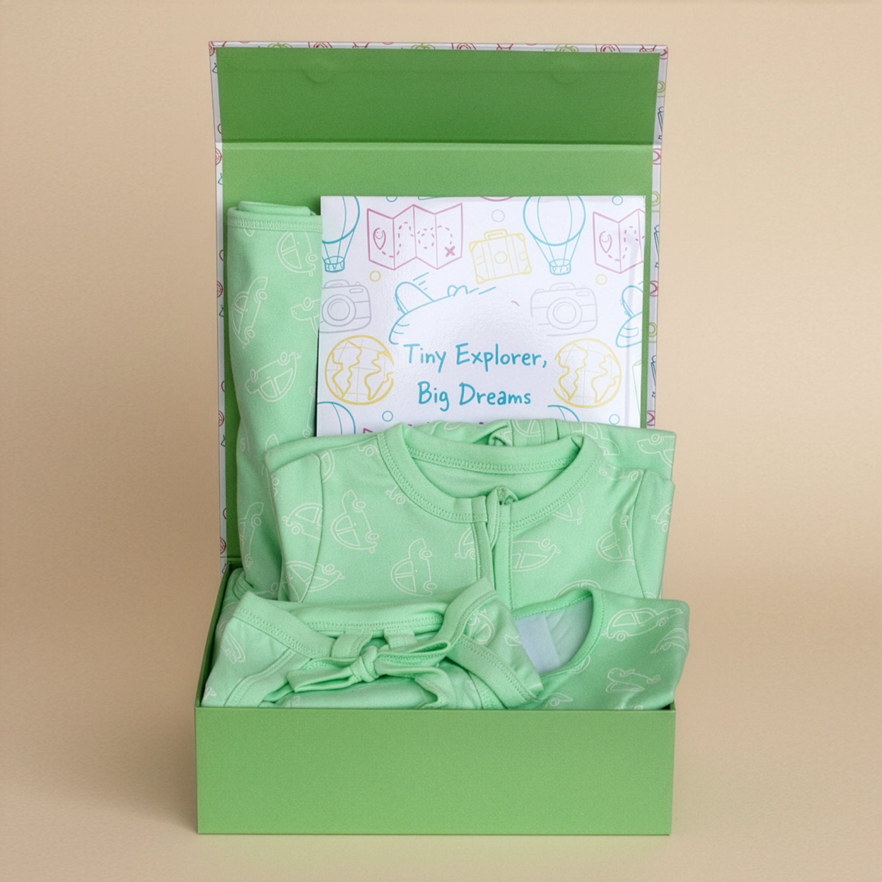 Mossy Motors Sunset Safari 5 PCS New Born Gift Hamper Set - Shimmer