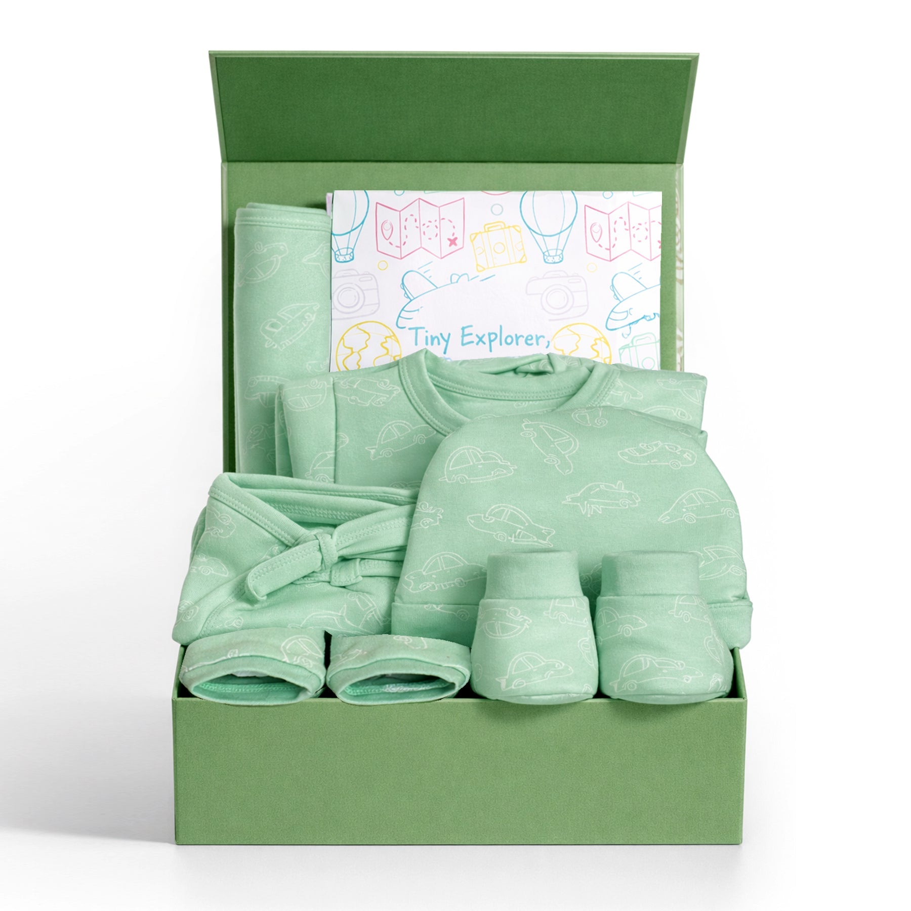 Mossy Motors 7 PCS New Born Gift Hamper Set - Sparkle