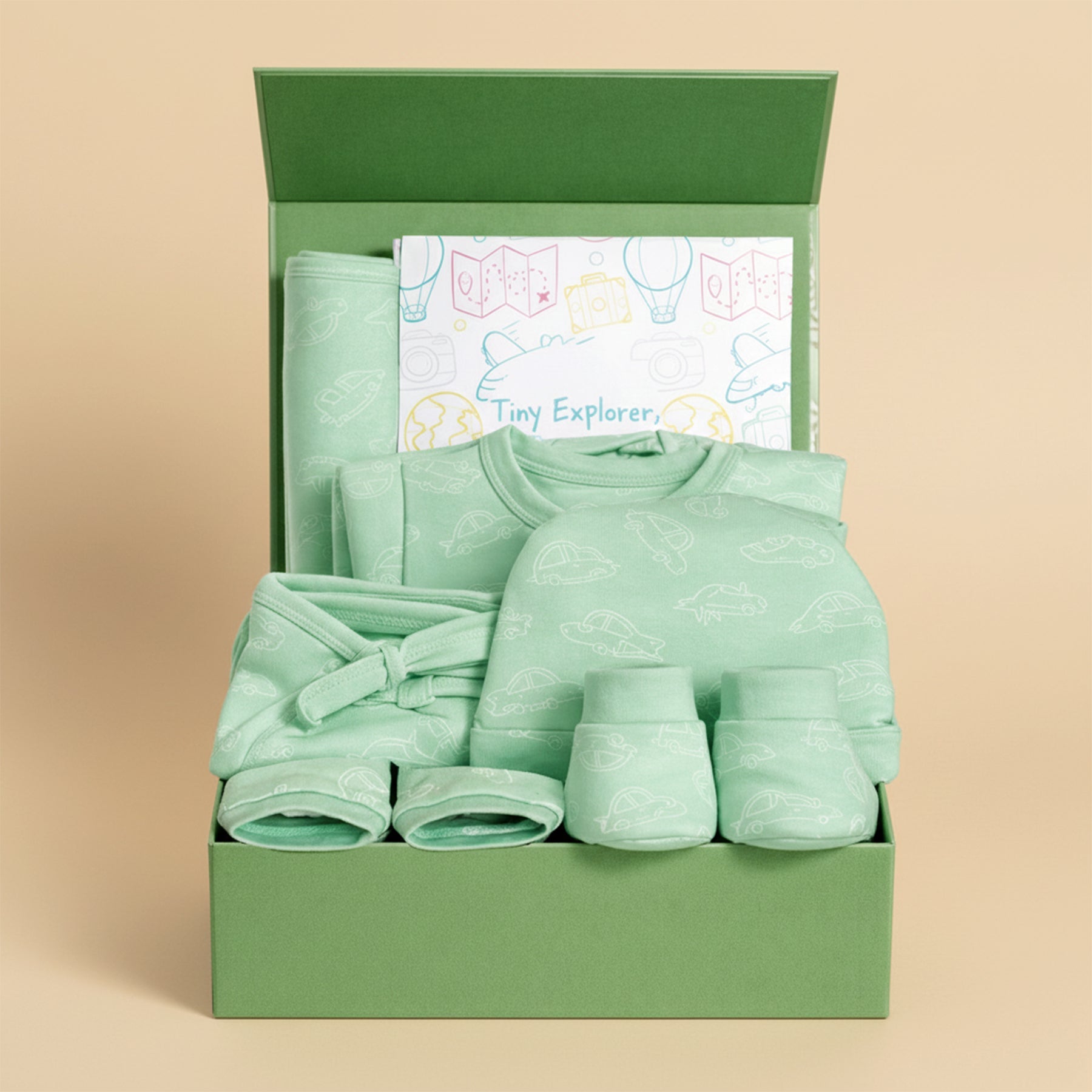 Mossy Motors 7 PCS New Born Gift Hamper Set - Sparkle