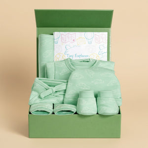 Mossy Motors 7 PCS New Born Gift Hamper Set - Sparkle - The Mom Store