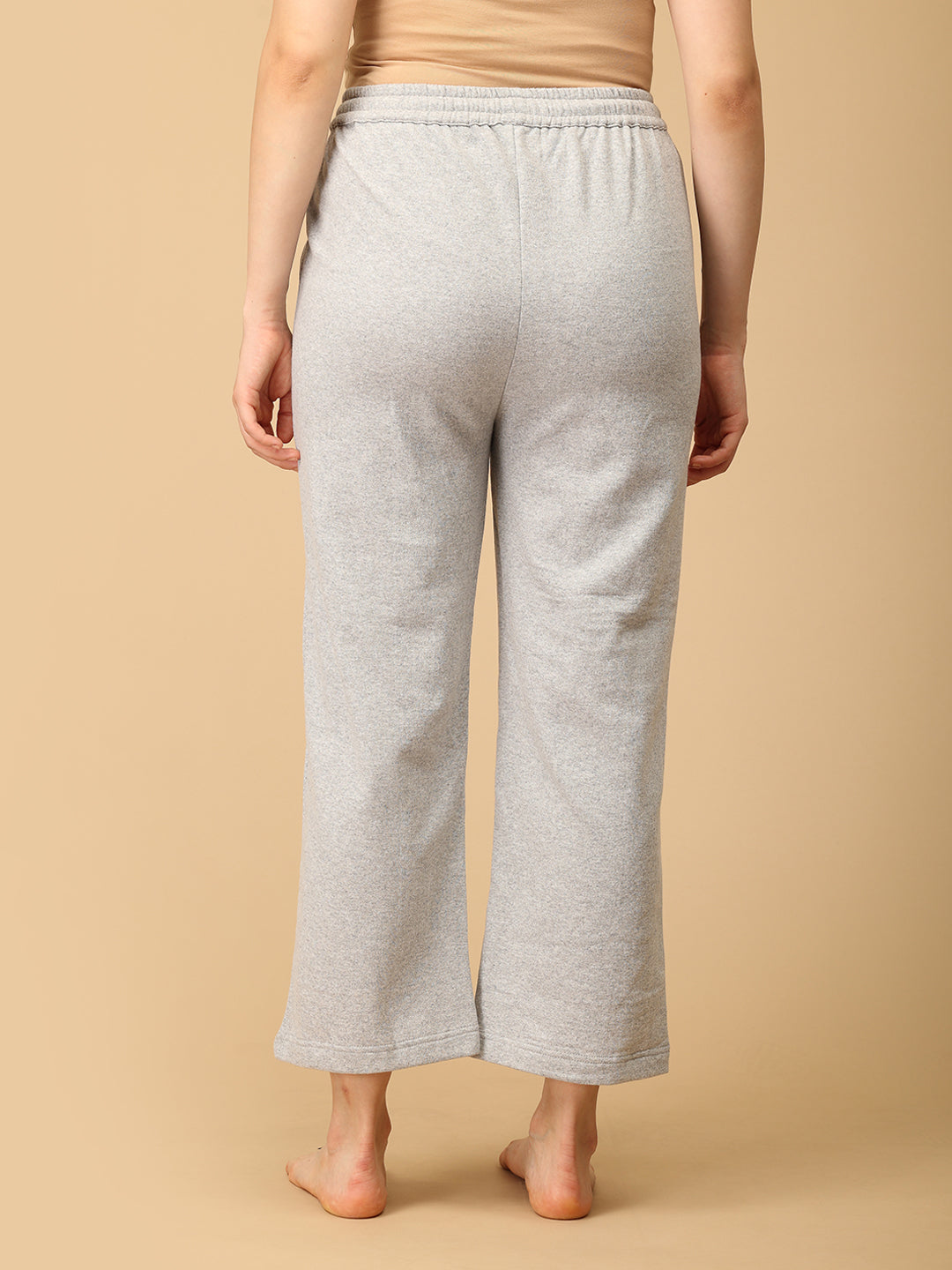 WFH Grey Maternity And Nursing Hoodie Pajama Loungewear Set