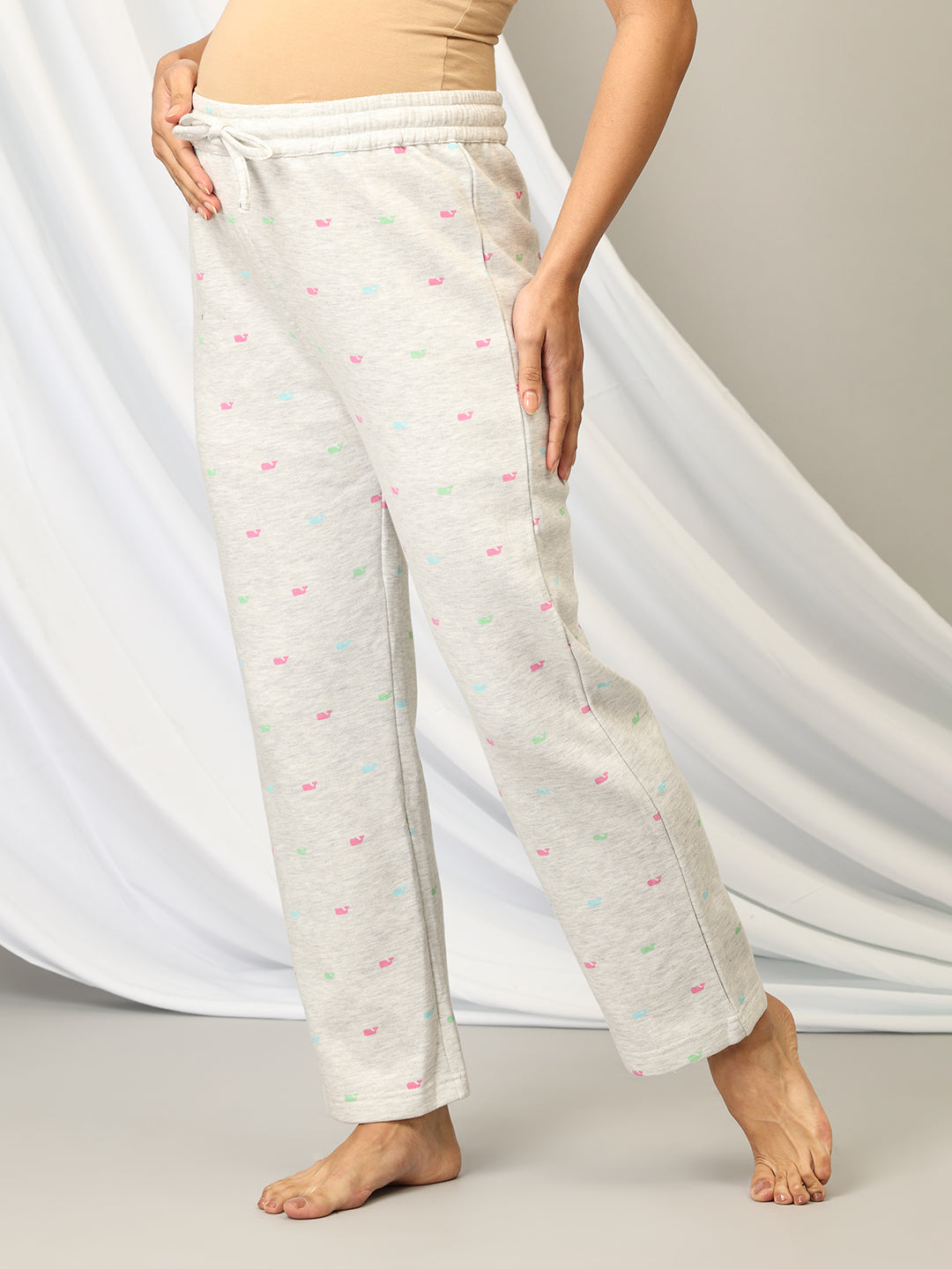 Whale Song Maternity And Nursing Pajama Loungewear Set