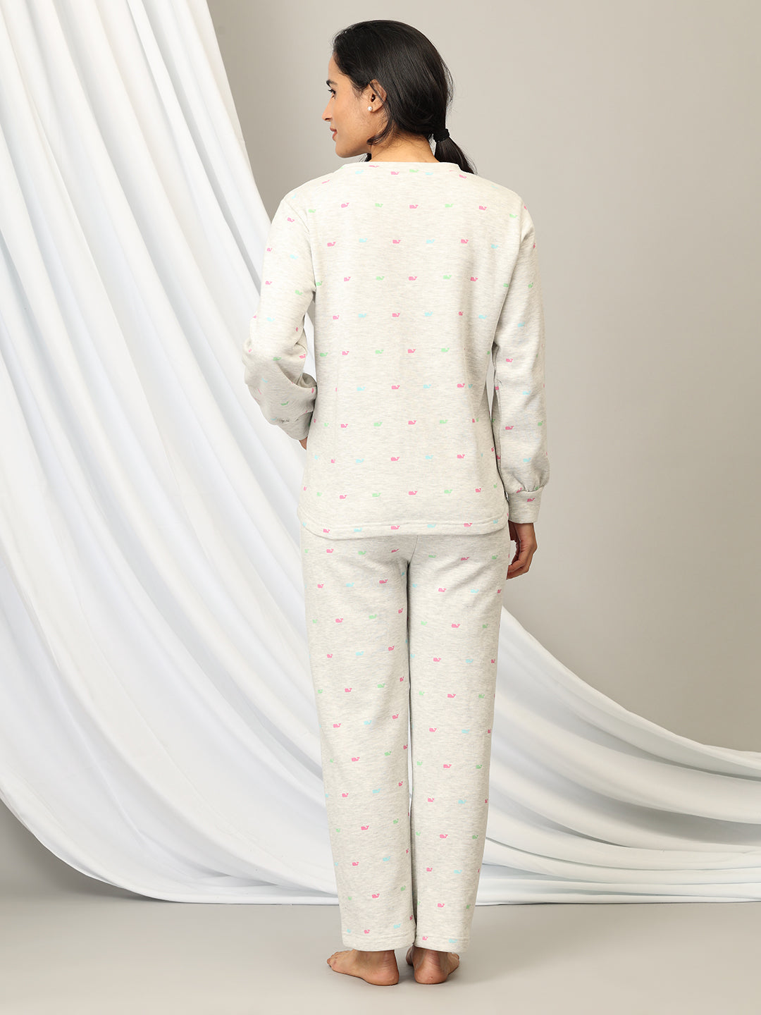 Whale Song Maternity And Nursing Pajama Loungewear Set