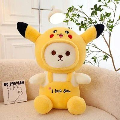 CuddleNest Teddy Bear with Cap - 'I Love You' Plush Toy for Kids