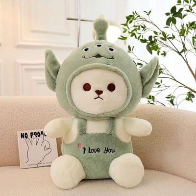 CuddleNest Teddy Bear with Cap - 'I Love You' Plush Toy for Kids