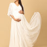 White Whisper Maternity Photoshoot Gown