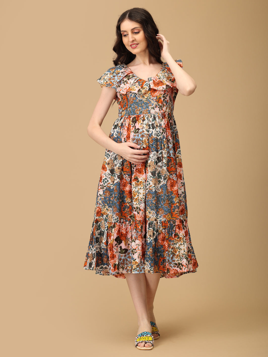 Wildflower Wonderland Maternity and Nursing Dress