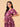 Wine Élan Maternity and Nursing Dress