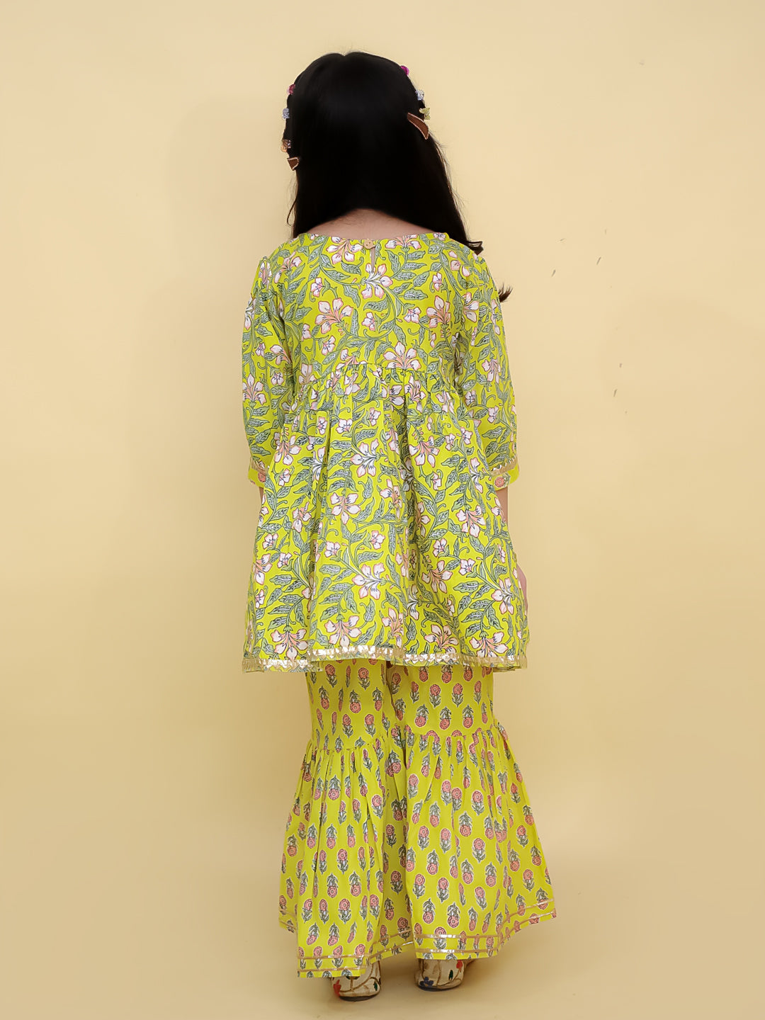 Zarahaat Girls Anarkali Kurta Sharara Set