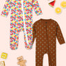 Zipper Romper Combo of 2: Fruitilicious-Beary Best