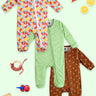 Zipper Romper Combo of 3: Beary Best-Fruitilicious-Vroom Vroom