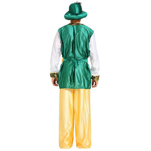 Aladdin Gold and Green Adults Halloween Costume Fancy Dress Up - M Halloween