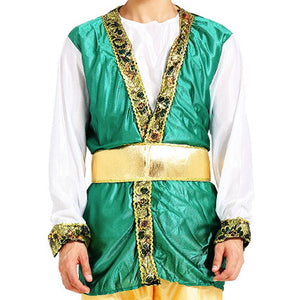 Aladdin Gold and Green Adults Halloween Costume Fancy Dress Up - M Halloween
