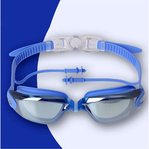 All Blue Eyelid Style Anti Fog UV Protection leakproof design Swim Goggles for Kids 10yrs and above - 10 years above Swim