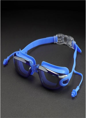 All Blue Eyelid Style Anti Fog UV Protection leakproof design Swim Goggles for Kids 10yrs and above - 10 years above Swim