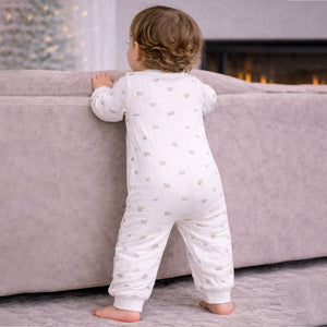 All - Over Dachshund, Full Sleeves Jumpsuit Hoodie Romper for Tiny Toddlers - 3 - 6 Months Winter Wear