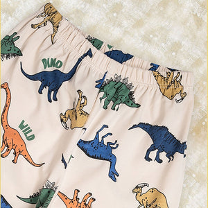 All Over Dino print soft Cotton Kids Nightsuit - Little Surprise BoxAll Over Dino print soft Cotton Kids Nightsuit