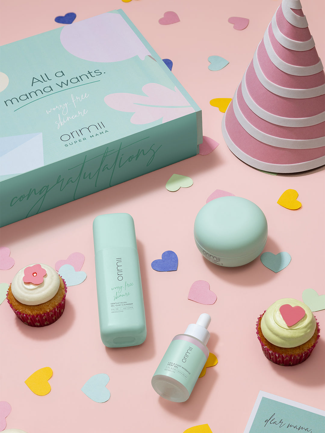 Orimii All A Mama Wants Gift Box for Mother’s Day  – Skincare Gift Set for Expecting & New Moms