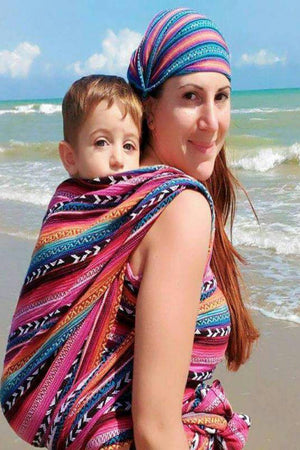 Almitra Tattva I Larona Woven Wrap - Bohemian Collection I The Mom Store - 6 Baby Carrier