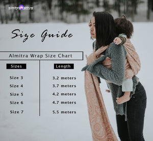 Almitra Tattva Kalindi Woven Wrap 2.0 - Cashmere Collection - 3 Baby Carriers