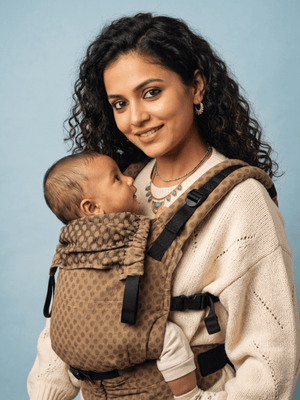 Almitra Tattva Tushi Yoga Baby Carrier – Handwoven Mangalgiri Cotton - Baby Carrier