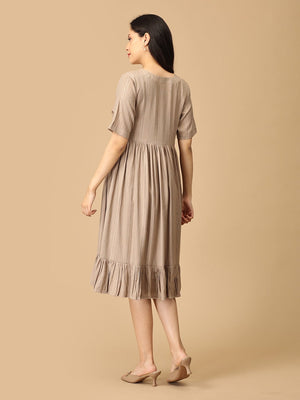 Almond Dream Maternity and Nursing Dress - DRS - SK - ALMD - S