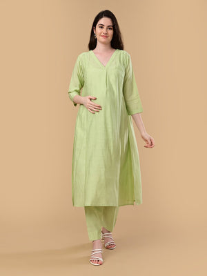 Aloe You Vera Maternity and Nursing Co Ord Set - S Maternity Co-ord Set