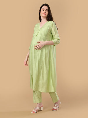 Aloe You Vera Maternity and Nursing Co Ord Set - S Maternity Co-ord Set