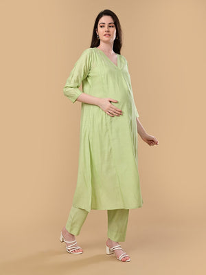 Aloe You Vera Maternity and Nursing Co Ord Set - S Maternity Co-ord Set