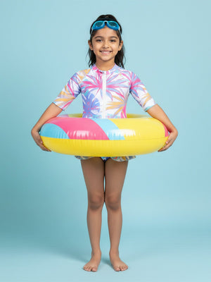 Aloha Wave Girls Swimsuit - 2 - 4 Years Kids Swimwear