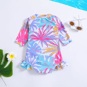 Aloha Wave Girls Swimsuit - 2 - 4 Years Kids Swimwear