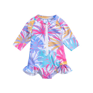 Aloha Wave Girls Swimsuit - 2 - 4 Years Kids Swimwear