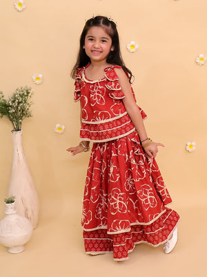 Amber Glow Girls Lehenga Set - KES - RA - ABGLG - 0 - 6