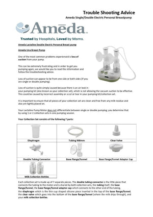 Ameda Lactaline Personal Dual Breast Pump - 17080EC
