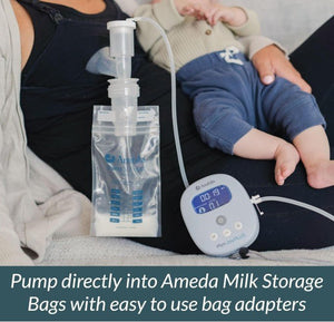 Ameda Pump-N-Protect Bag Adapters - Pump Directly into Bags - Breast Pump Accessories
