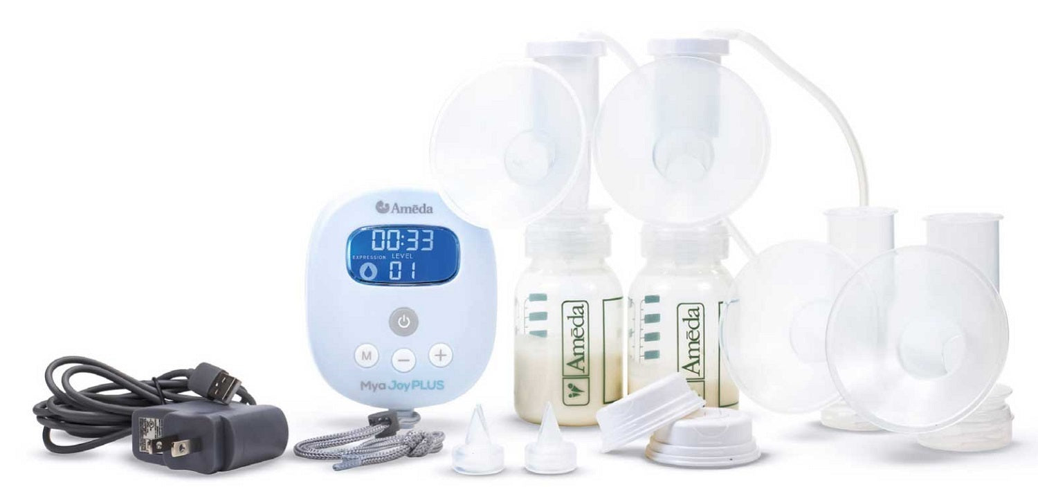 Ameda Mya Joy Plus Hospital Strength Portable Electric Breast Pump-Versatile Single or Double Pumping