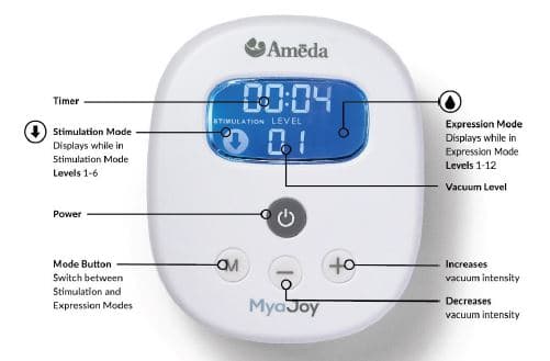 Ameda Mya Joy Single Electric Breast Pump - 131U24