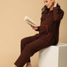 Americano Blaze Maternity And Nursing Hoodie Pajama Loungewear Set - MWW - SD - AMRCN - S