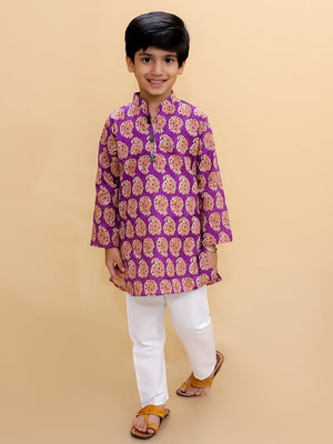 Amethyst Allure Boys Kurta Pajama Set - KES - SC - AMTB - 0 - 6