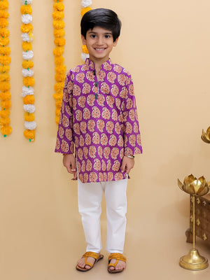 Amethyst Allure Boys Kurta Pajama Set - KES - SC - AMTB - 0 - 6