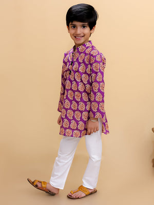 Amethyst Allure Boys Kurta Pajama Set - KES - SC - AMTB - 0 - 6