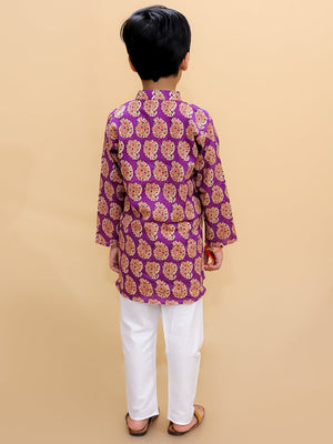 Amethyst Allure Boys Kurta Pajama Set - KES - SC - AMTB - 0 - 6