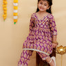 Amethyst Allure Girls Anarkali Pajama Set - KES - SC - AMEG - 0 - 6