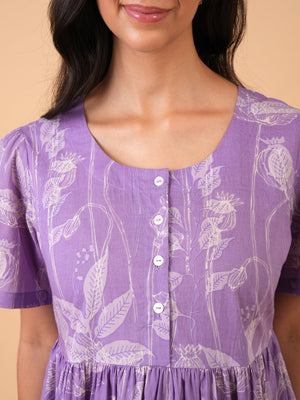 Amethyst Aura Maternity and Nursing Dress - S Maternity Casual Dress