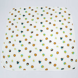 Animal Kingdom designed Baby Muslin Cotton Bath Towel/Baby Blanket/Swaddle - 